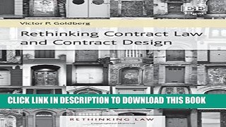 Collection Book Rethinking Contract Law and Contract Design