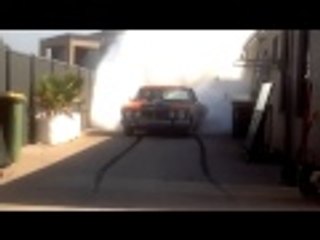 Supercharged V8 burnout