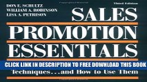 New Book Sales Promotion Essentials: The 10 Basic Sales Promotion Techniques...and How to Use Them