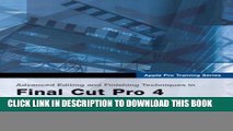 New Book Apple Pro Training Series: Advanced Editing and Finishing Techniques in Final Cut Pro HD