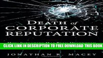 New Book The Death of Corporate Reputation: How Integrity Has Been Destroyed on Wall Street