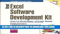 Collection Book Microsoft Excel Software Development Kit: Version 4 for Microsoft Windows and the