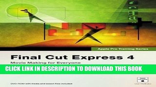 New Book Apple Pro Training Series: Final Cut Express 4 PAP/CDR Edition by Weynand, Diana [2007]
