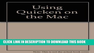 Collection Book Quicken for the Macintosh