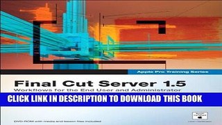 Collection Book Apple Pro Training Series: Final Cut Server 1.5 by Drew Tucker (August 04,2010)