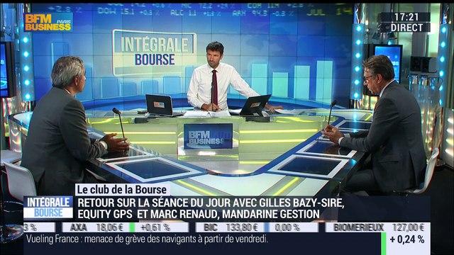 Le Club de la Bourse: Marc Renaud, Gilles Bazy-Sire et Nicolas Chéron - 24/08