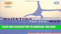 New Book Quicktime For the Web: Hands-On Guide For Webmasters [Book   CD-ROM]