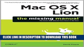 Collection Book Mac OS X Lion: The Missing Manual