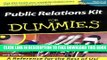 Collection Book Public Relations Kit For Dummies