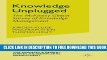 New Book Knowledge Unplugged: The McKinsey Global Survey of Knowledge Management