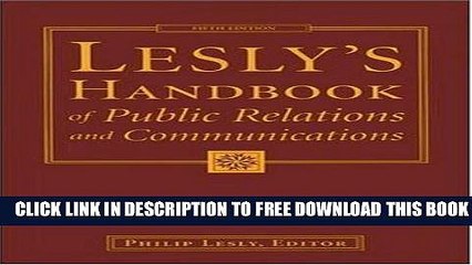 Collection Book Lesly s Handbook of Public Relations And Communications