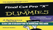 Collection Book Final Cut Pro 4 for Dummies (For Dummies (Computers)) by Helmut Kobler