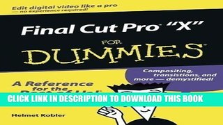 Collection Book Final Cut Pro 4 for Dummies (For Dummies (Computers)) Pap/Cdr Edition by Kobler,
