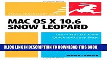 Collection Book Mac OS X 10.6 Snow Leopard: Visual QuickStart Guide
