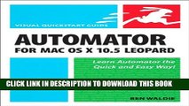 New Book Automator for Mac OS X 10.5 Leopard: Visual QuickStart Guide