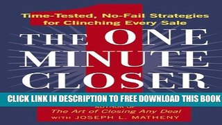 Collection Book The One Minute Closer: Time-Tested, No-Fail Strategies for Clinching Every Sale
