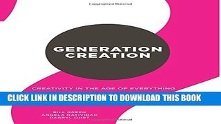 New Book Generation Creation: Creativity in the age of everything.