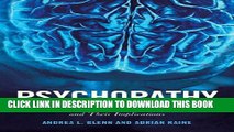 [PDF] Psychopathy: An Introduction to Biological Findings and Their Implications Full Online