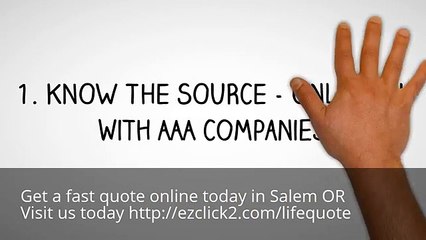 Affordable Life Insurance Quote in Salem OR