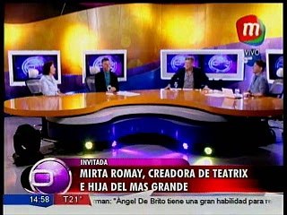 Mirta Romay, creadora de Teatrix e hija dle más grande