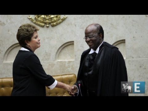 Imagem mostrou clima de tensão entre Dilma e Barbosa