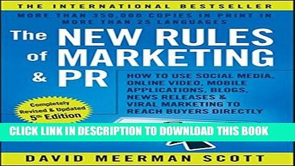 [Download] The New Rules of Marketing and PR: How to Use Social Media, Online Video, Mobile