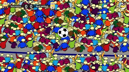 Barcelona vs Real Madrid - Minions Football Game - Funny Cartoon [HD]