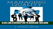 New Book Managing Quality: Integrating the Supply Chain (5th Edition)