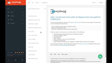 Magento Email Template Builder
