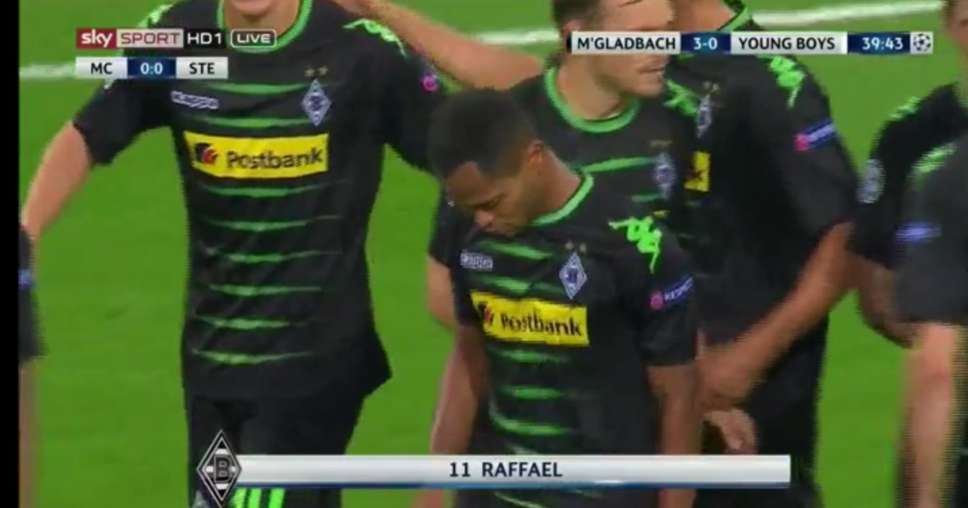 Raffael Second  Goal - Borussia MGladbach 3-0 Yong Boys - 24-08-2016
