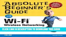 New Book Absolute Beginner s Guide to Wi-Fi Wireless Networking