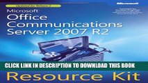 New Book MicrosoftÂ® Office Communications Server 2007 R2 Resource Kit