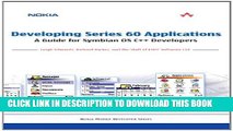 New Book Developing Series 60 Applications: A Guide for Symbian OS C   Developers: A Guide for