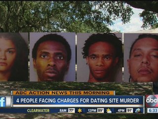 Four people facing charges for dating site murder