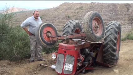Traktör Devrildi: 1 Ölü