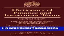 Collection Book Dictionary of Finance and Investment Terms (Barron s Business Dictionaries)