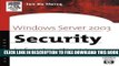 Collection Book Windows Server 2003 Security Infrastructures: Core Security Features (HP
