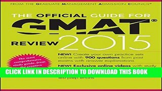 New Book The Official Guide for GMAT Review 2015 with Online Question Bank and Exclusive Video