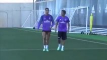 Sprint entre Fábio Coentrão e Ronaldo
