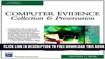 New Book Computer Evidence: Collection   Preservation (Networking   Security)