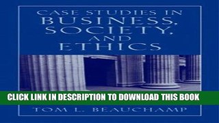 New Book Case Studies in Business, Society, and Ethics (5th Edition)