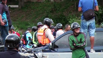 Download Video: Motorizados protestaron en la autopista Francisco Fajardo por la inseguridad