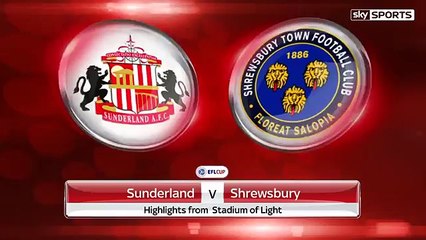 Sunderland vs Shrewsbury Town 1-0 ● All Goals & Highlights ● League Cup ( EFL) 2016 HD