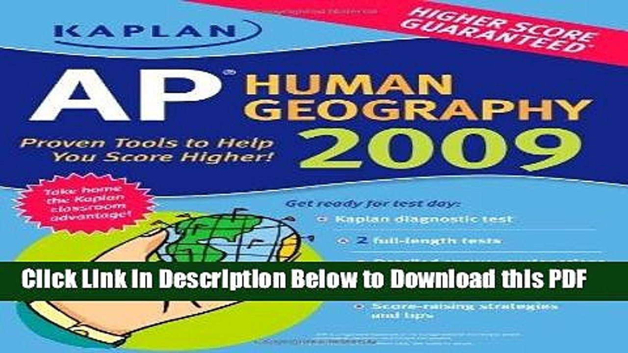 [Read] Kaplan AP Human Geography 2009 Ebook Free