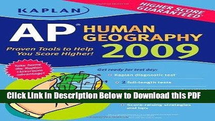 [Read] Kaplan AP Human Geography 2009 Ebook Free
