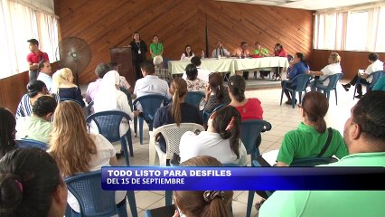 Todo listo para desfiles del 15 de Septiembre