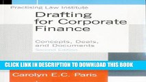 [PDF] Drafting for Corporate Finance: Concepts, Deals, and Documents Popular Online