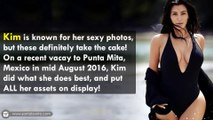 Kim Kardashian Flaunts Nipples In See Through Bikini