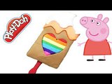 Peppa pig español toys - Creations play doh rainbow ice cream fun videos