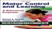[Read] Motor Control and Learning: A Behavioral Emphasis Full Online